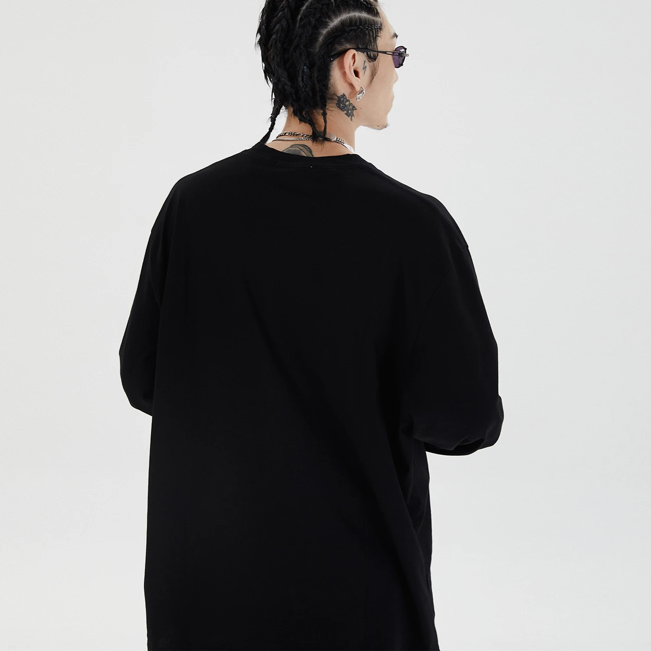 Футболка мужская оверсайз с принтом огненного пламени и надписью Повседневная