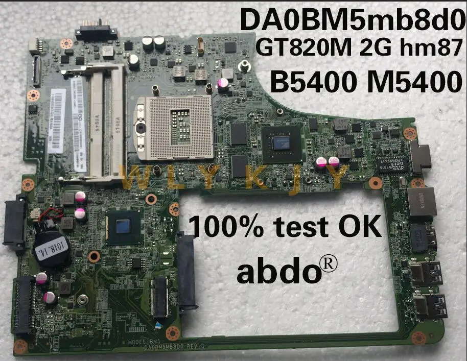 DA0BM5MB8D0 материнская плата для Lenovo B5400 M5400 ноутбука PGA947 HM87 GT820M / GT720 2G DDR3 100% тестовая