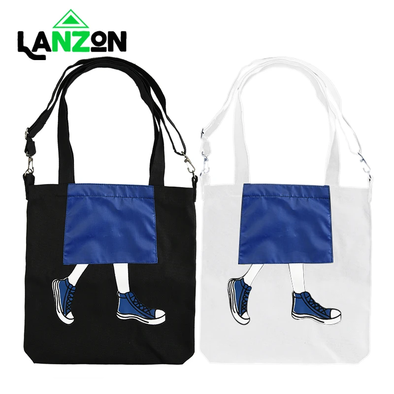 

Large Capacity Tote Women Printed Canvas Shopping Bag Female Cotton Cloth Shoulder Bags Girls Casual Eco Handbag Tote Reusable