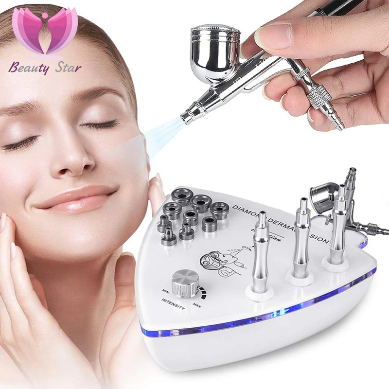 Diamond Microdermabrasion Dermabrasion Machine Water Spray Exfoliation Vacuum Suction Facial Pore Peeling Skin Rejuvenation | Красота и