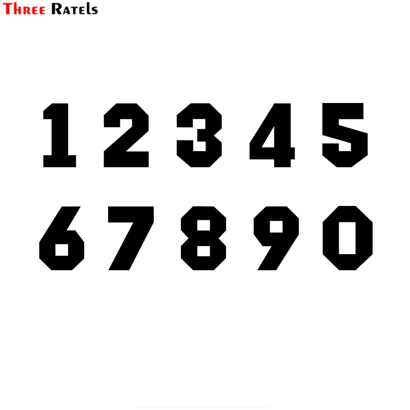 

Three Ratels Fd10 Vinyl Die Cut Racing Number Sticker For Car Motor Bike Truck Laptop Helmet For Mercedes Benz
