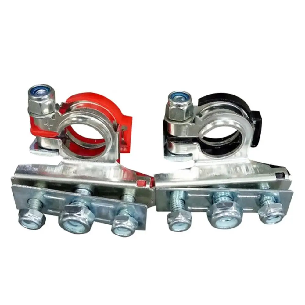 

2Pcs Positive Negative Car Truck Van Vehicle Battery Terminals Connectors Clamps