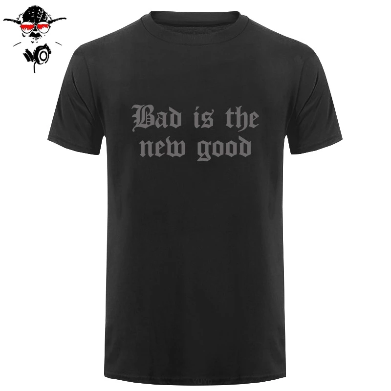 BAD IS THE NEW GOOD Мужская футболка с принтом слоган SWAG хипстер RELIGION CROSS топ унисекс