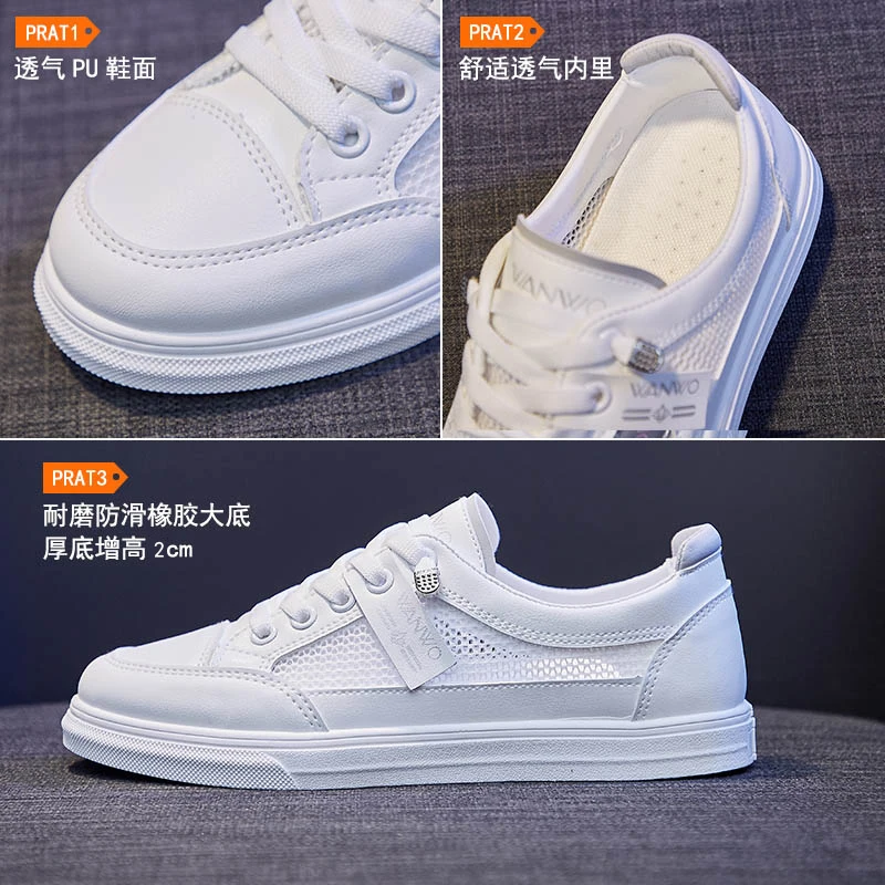 

Summer White Sneakers Women Shoes Ladies Tenis Light Breathable Flats Casual Sport Shoes Woman vulcanize basket zapatillas mujer
