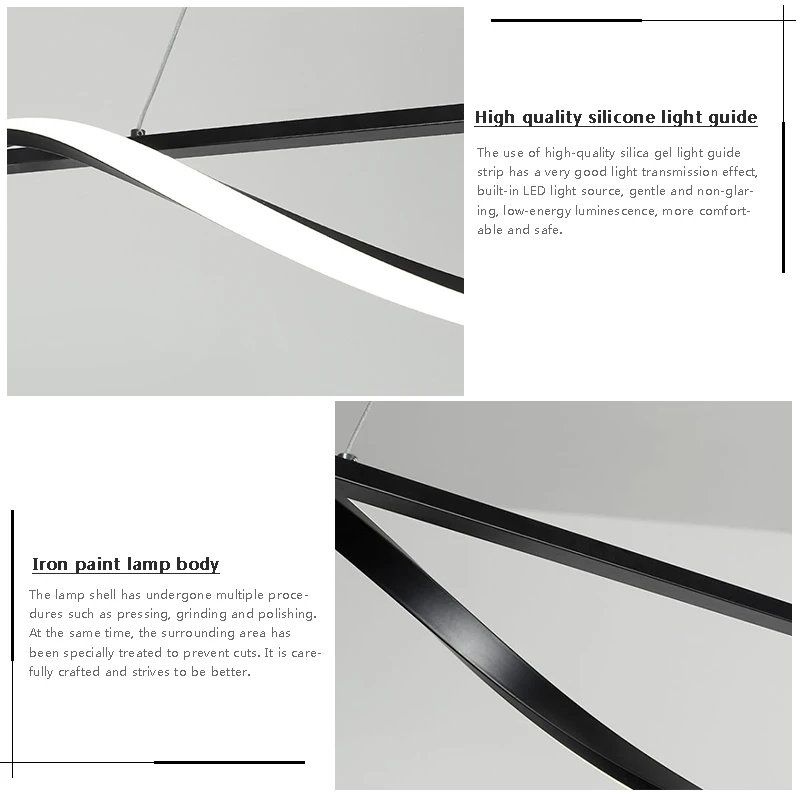 Подвесной светильник для столовой простой современный светодиодный в виде