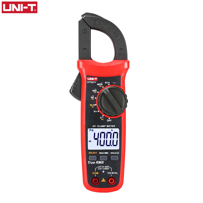 UNI T UNI-T Digital Clamp Meter UT201+ UT202+ UT203+ AC DC Voltage Amperimetro Tester Clamp Multimeter Resistance Frequency