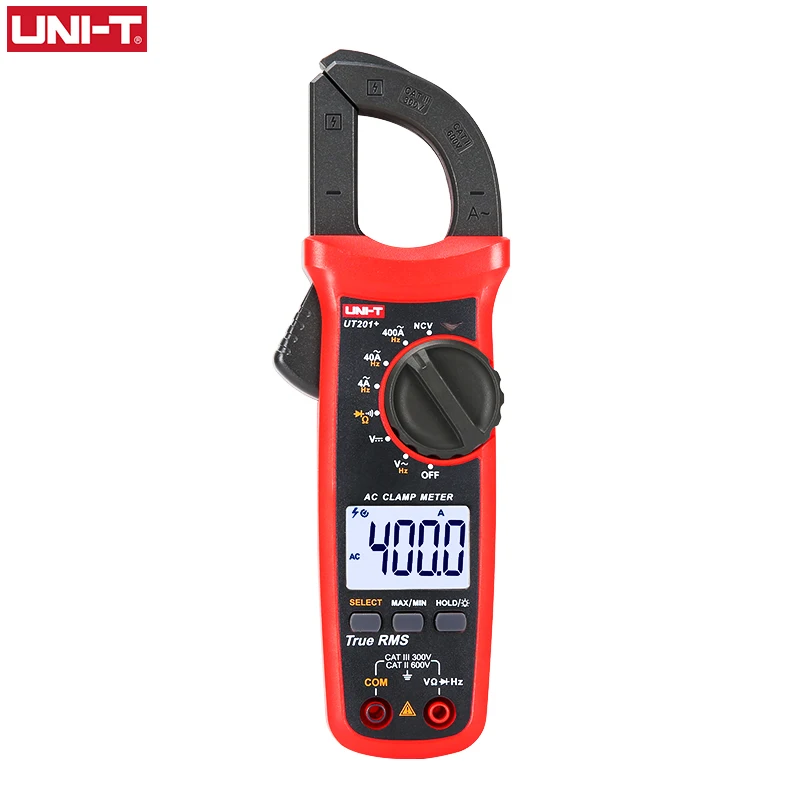 Uni t Uni-t Digital Clamp Meter Ut201 Mais Ut202 Ut203 ac dc Tensão Amperimetro Tester Braçadeira Multímetro Resistência Freqüência Pinças amperimétricas