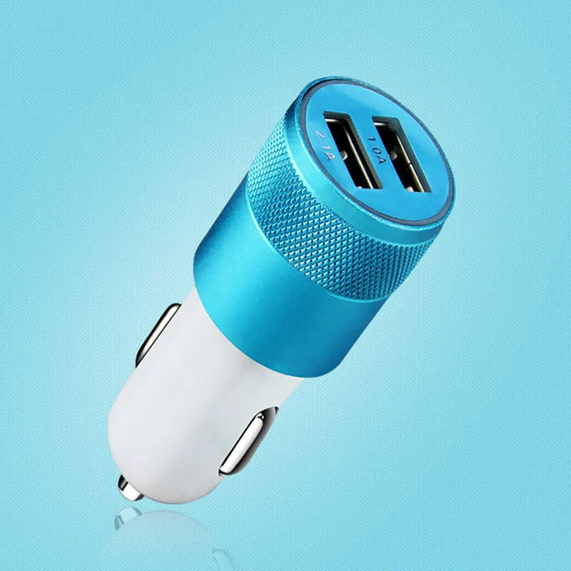 rainwayer dual 2 usb ports car charger universal intelligent charging mini usb car charger for iphone samsung android phone 2 free global shipping