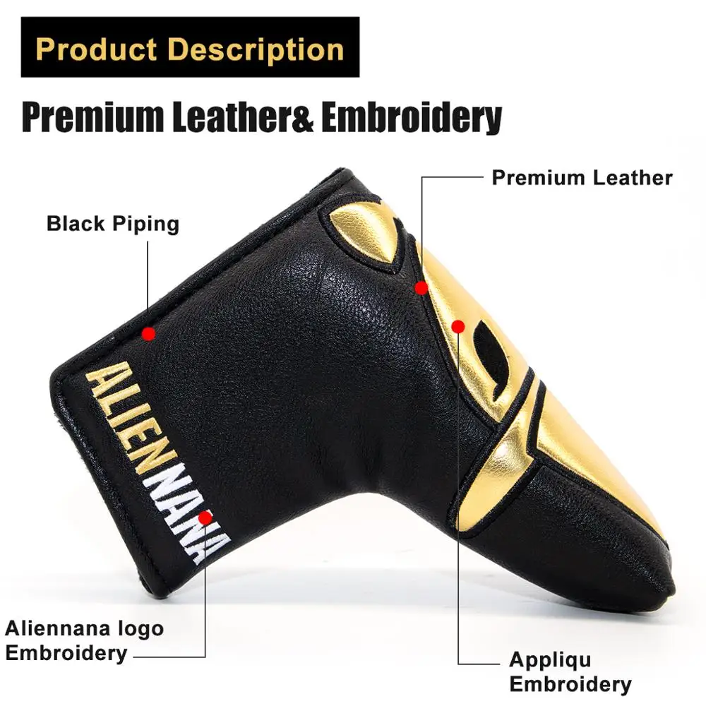 Чехол для клюшки гольфа Aliennana Blade Putter чехол головы в гольф клуб Кожаные