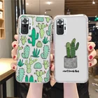 Мягкий чехол С КАКТУСОМ для Xiaomi Redmi Note 10 Pro, чехол Funda Redmi Note10 9 Pro 11 8 8T Poco X3 Pro F3 M3 NFC 10S 9S 7 9Pro 9T, чехол