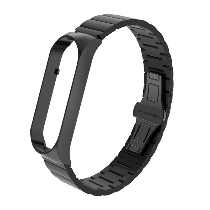 

Stainless Steel Strap For Xiaomi Mi Band 5 Smart Bracelet Wristband Replaceable Accessory Straps For Miband 5 Mi 5 Bands Correa