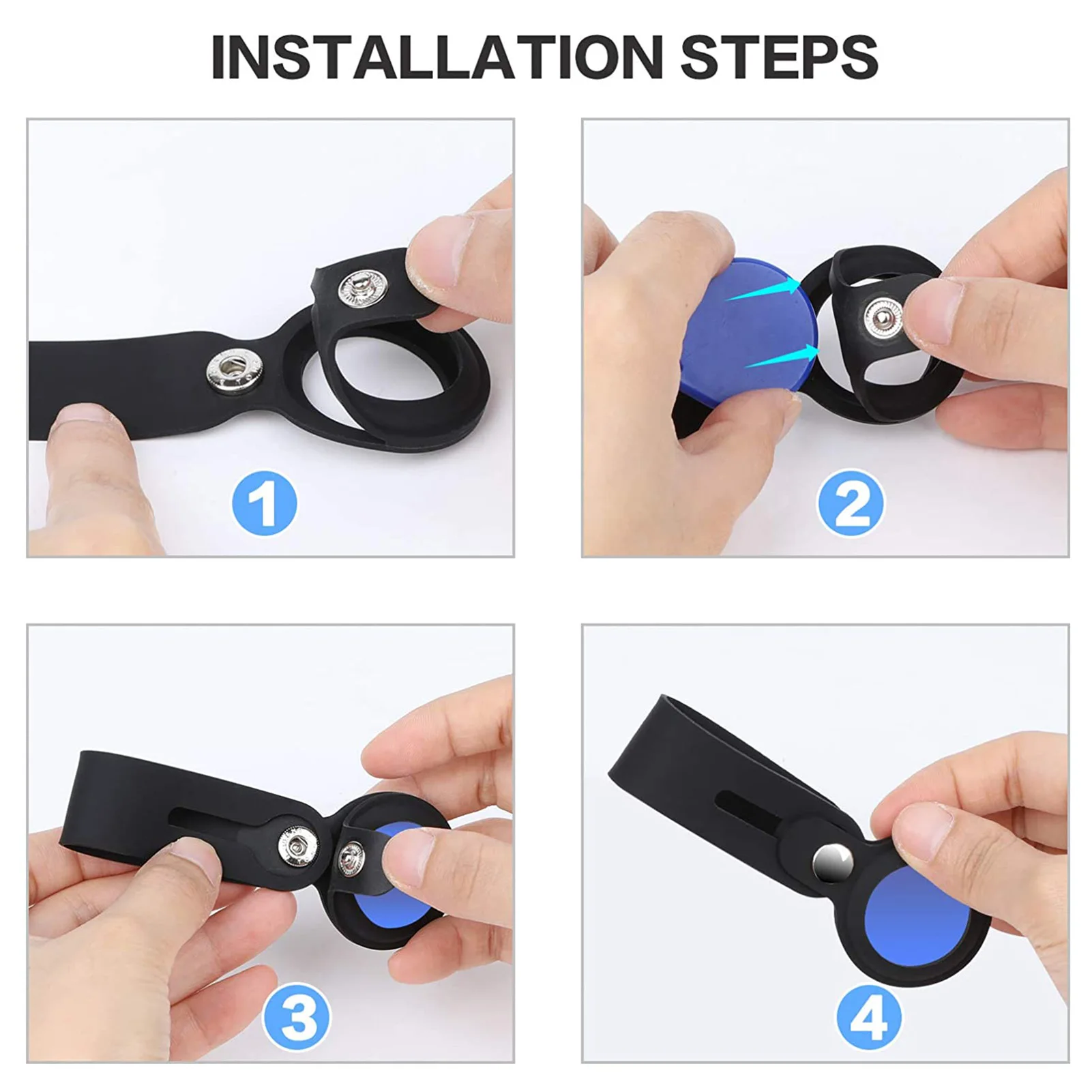 

Airtag Liquid Silicone Protective Sleeve For Apple Air Tags Locator Tracker Anti-lost Device Key-chain Protective Sleeve 5 Color