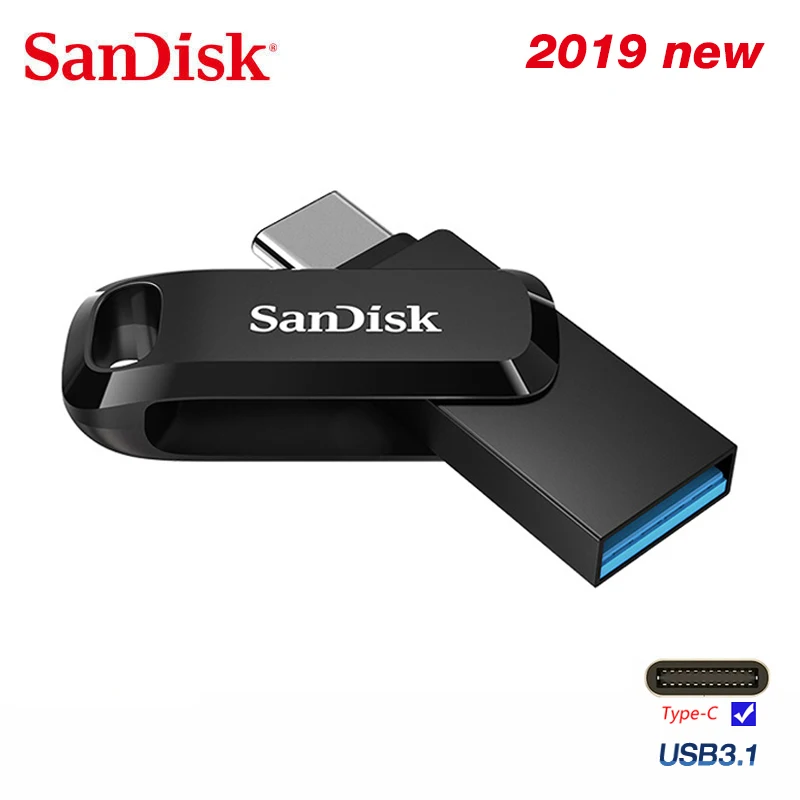 Sandisk Ultra Dual OTG USB флэш накопитель SDDDC3 Тип C 128 Гб 64 оперативной памяти 32 встроенной