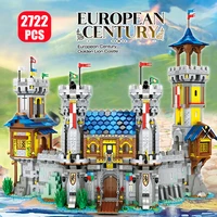 new european medieval city architecture castle building blocks moc fishing tree house street view bricks birthday gifts kids toy
