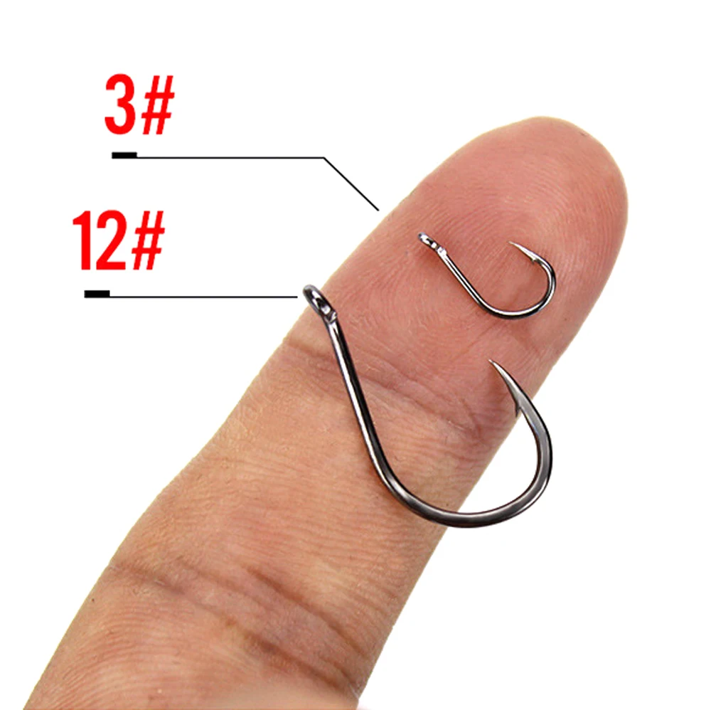 500 шт./кор. набор рыболовных крючков из высокоуглеродистой стали одинарный