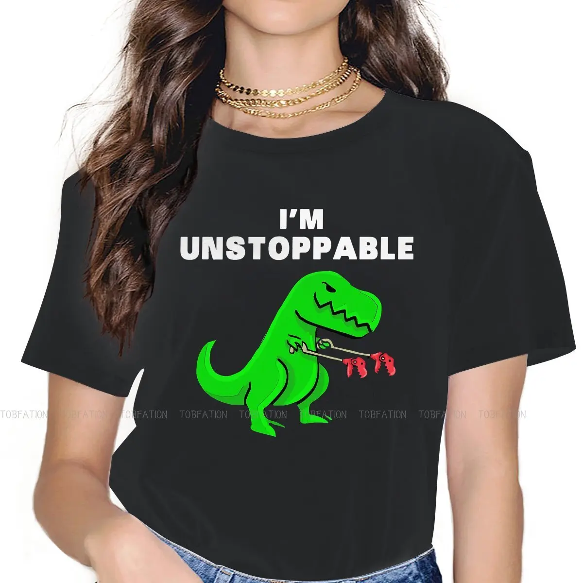 

I AM UNSPABLE Style TShirt for Girl Dinosaur 5XL Creative Graphic T Shirt Hot Sale