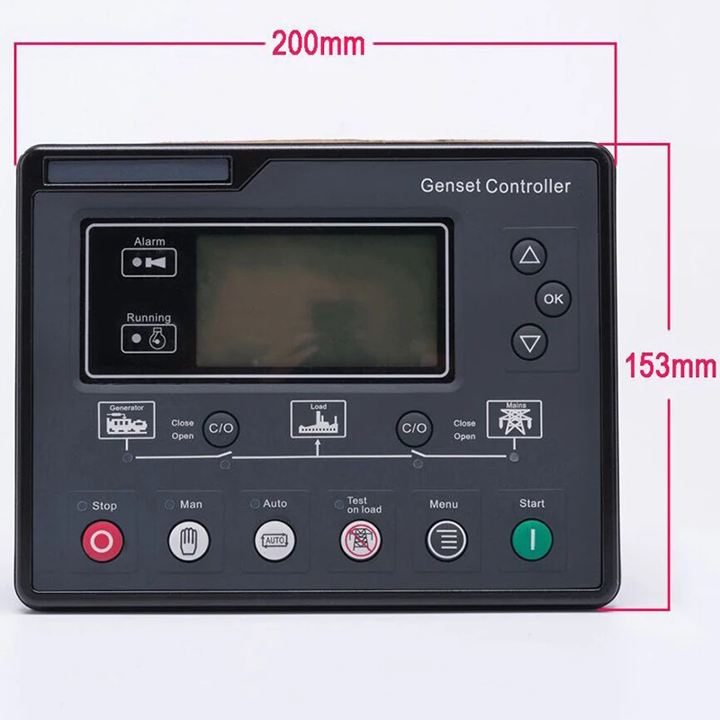 SL6120U AMF Generator Set Controller LCD Automatic Start Genset Ats Control Box Terminal Charge Panel Alternator Part 6120 | Обустройство