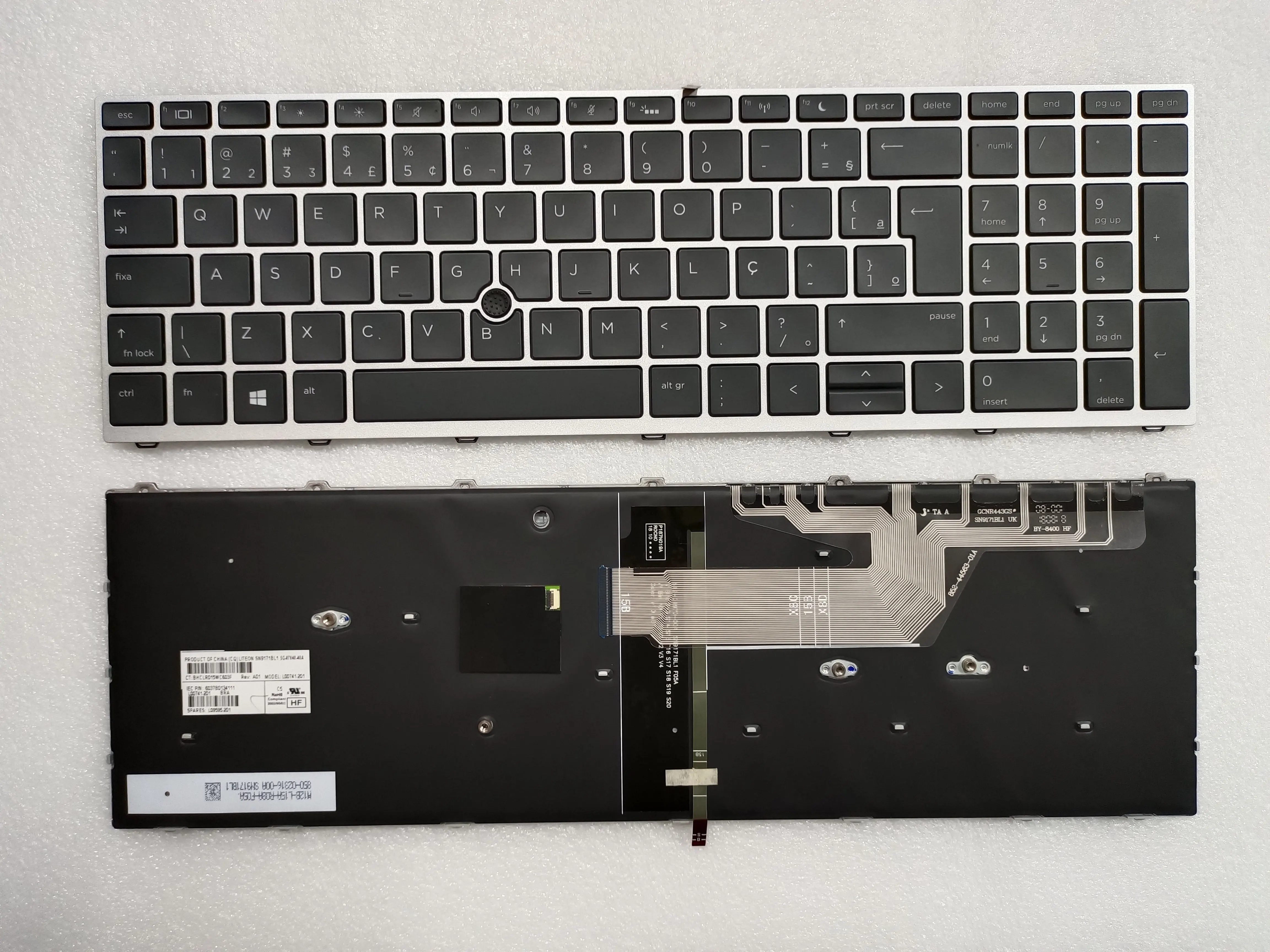 Новый бразильский язык для HP Probook 650 G4 G5 внутренняя сменная Клавиатура ноутбука |