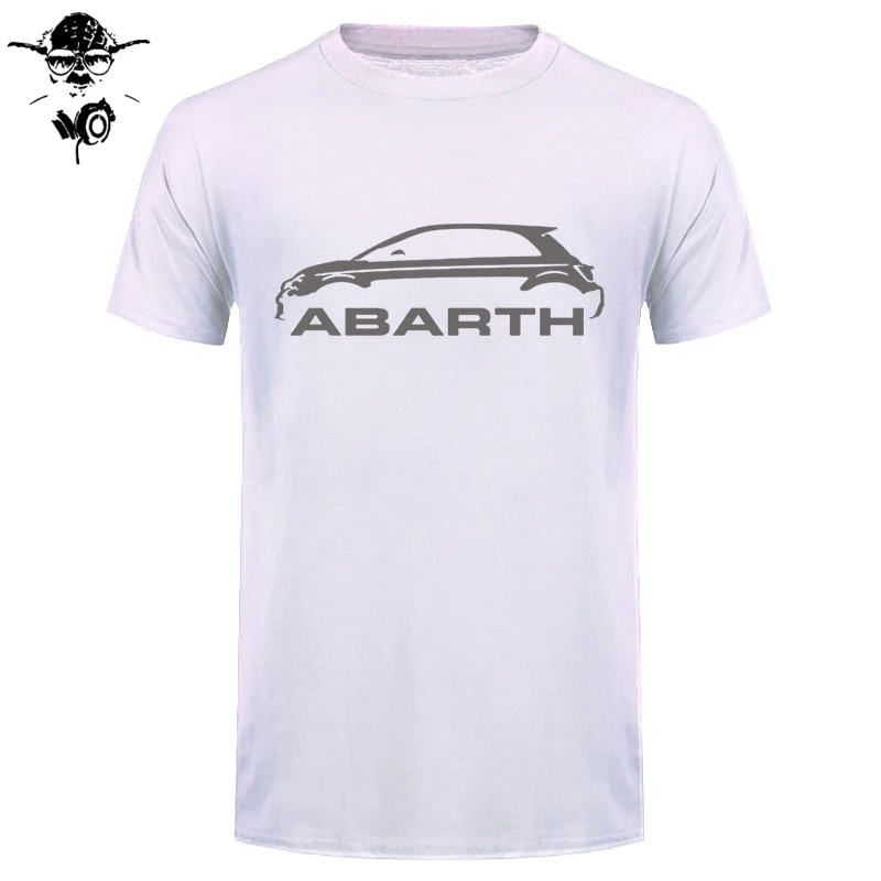 Мужская футболка Fiat 500 Abarth Classic Car s Высококачественная забавная с круглым вырезом