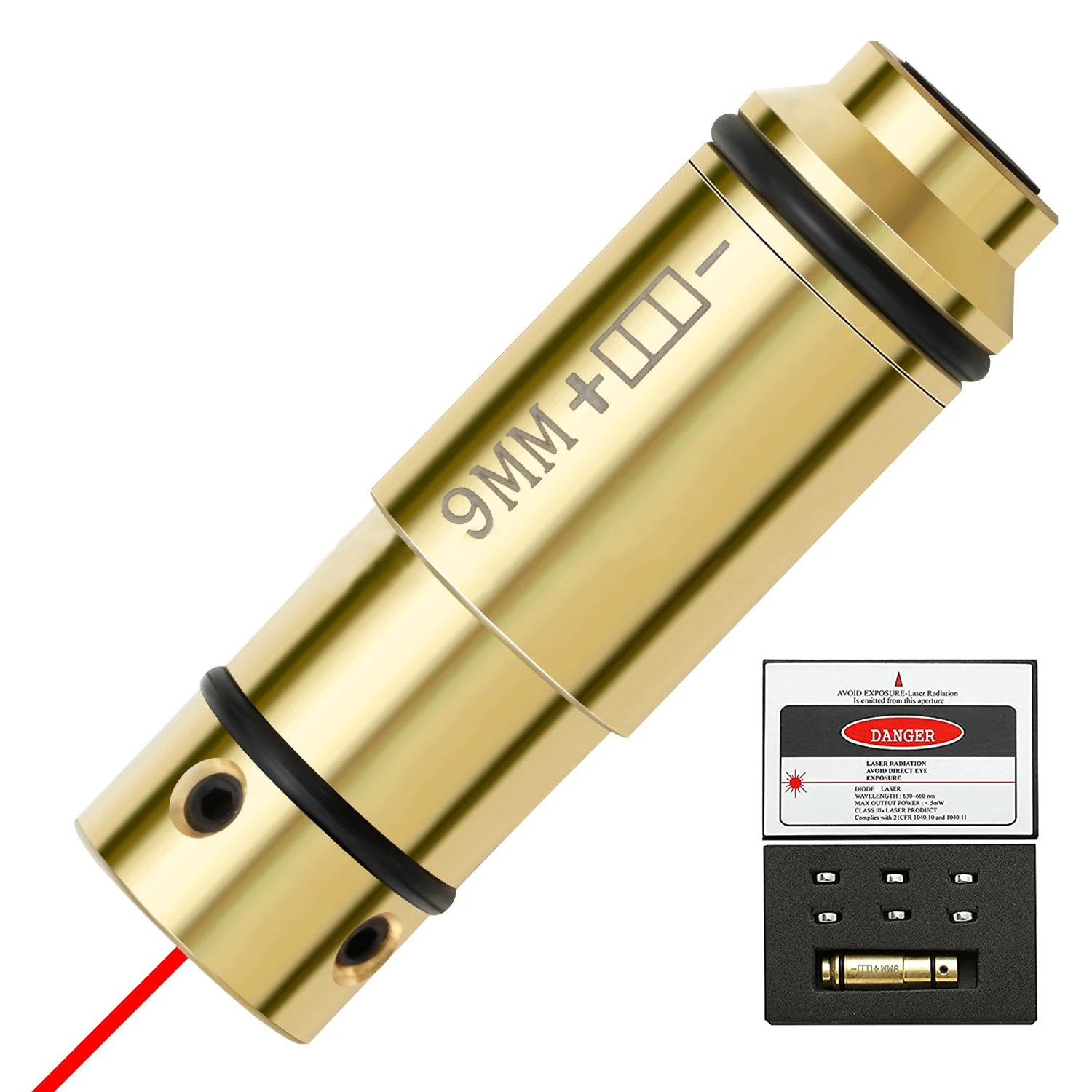 Тактический лазерный прицел с отверстием 9 мм тренировочная пуля красный