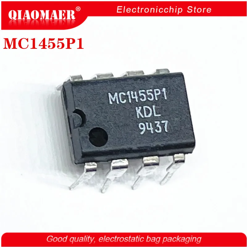 

10PCS/LOT MC1455P1 DIP8 MC1455 1455P DIP Integrated circuit