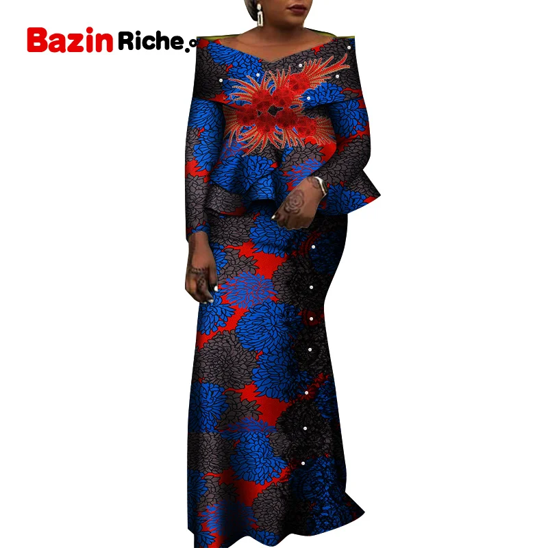 African Dresses for Women Print Dresses European Clothing WY8324
