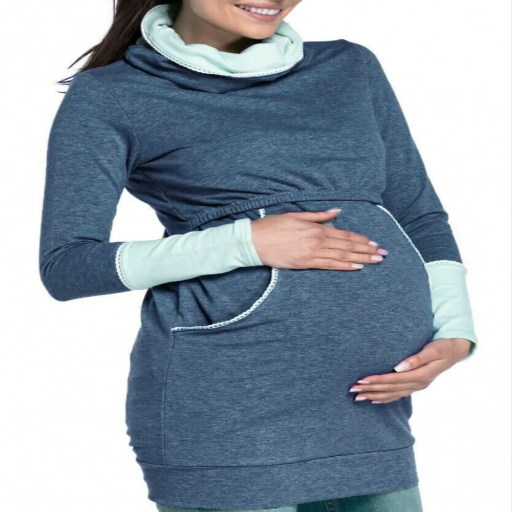 Костюм-платье для отдыха беременных женщин лактации Раздельный свитер Одежда и