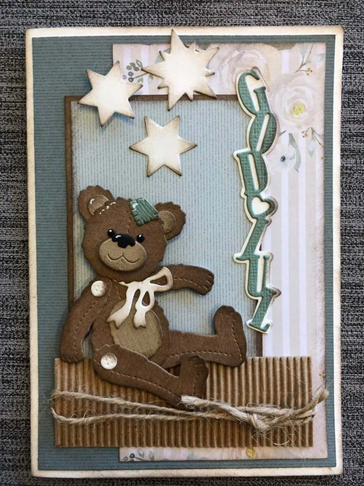 Металлические штампы для вырезания медвежонка штампованная форма украшения