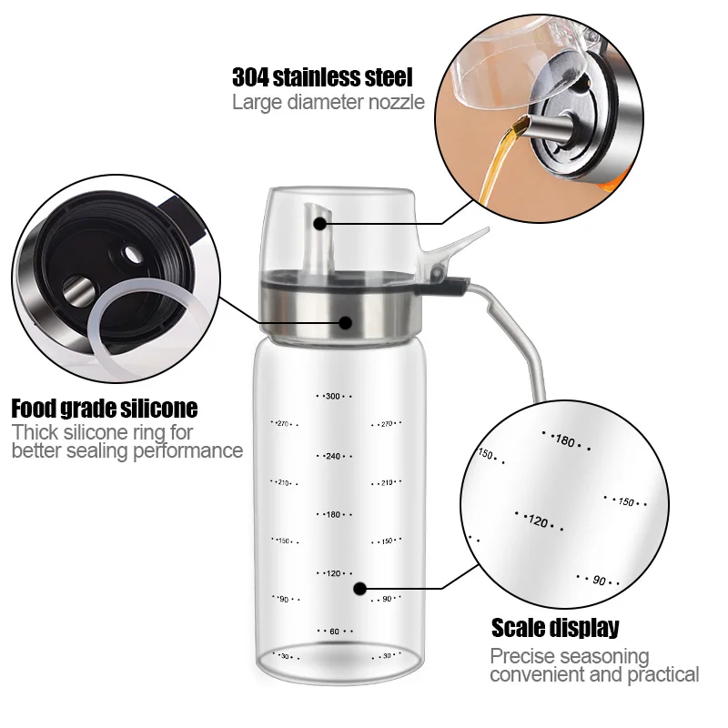 

Kitchen Baking Oil Cook Oil Spray Empty Bottle Vinegar Bottle Oil Dispenser Cooking Tool Salad BBQ Cooking Glass Oil sprayer