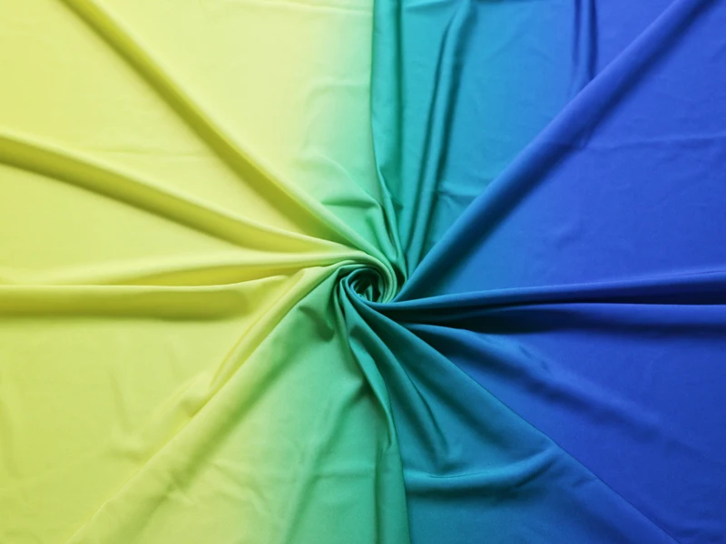 Трикотажный материал Омбре для спорта латиноамериканской одежды сценический