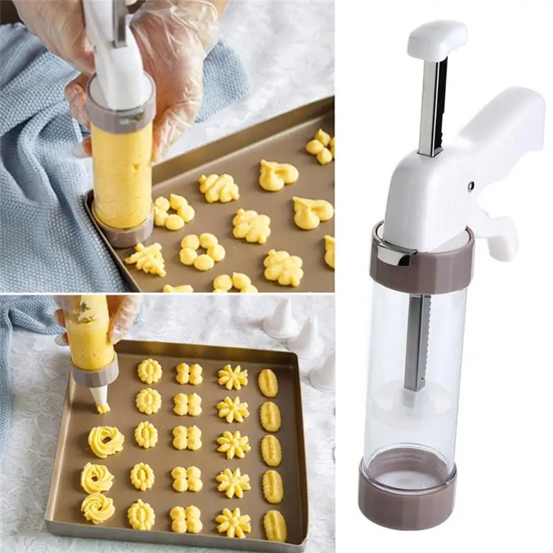

Cookie Press Maker Kit Cookie Press Making Gun Biscuits Cake Mold Biscuit Gun Cookie Press Maker Machine Dessert Decoration Tool