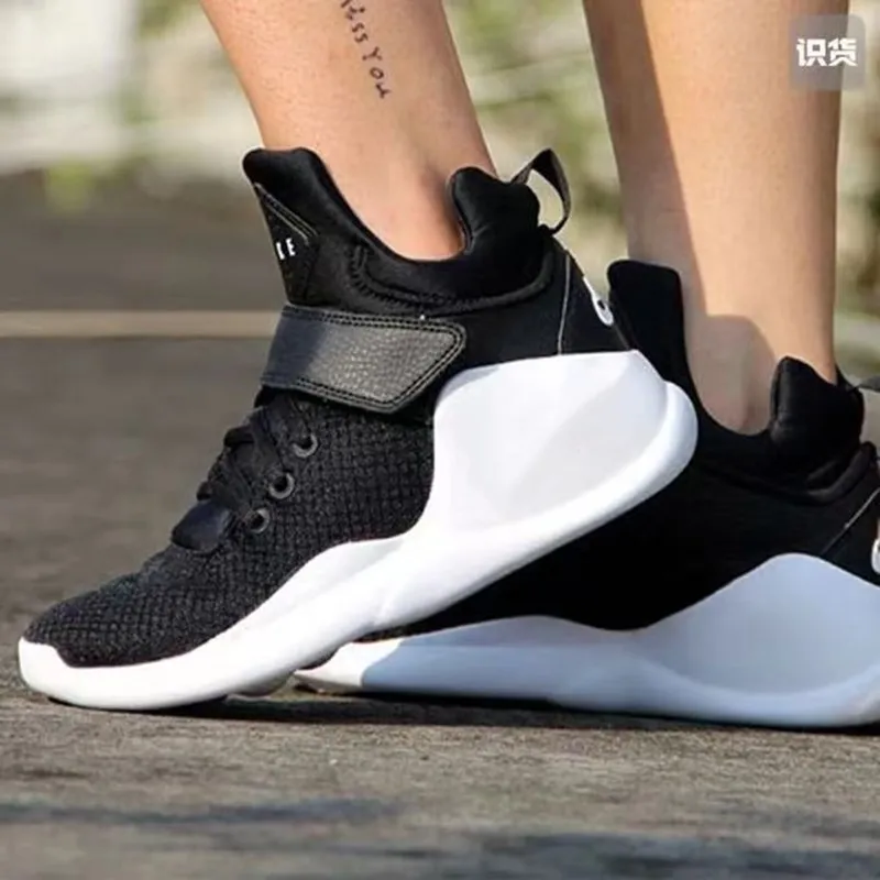 

Xiaomi Jia 8th kwazi black white basketball shoes men's summer breathable high top shock absorption professional sports shoes