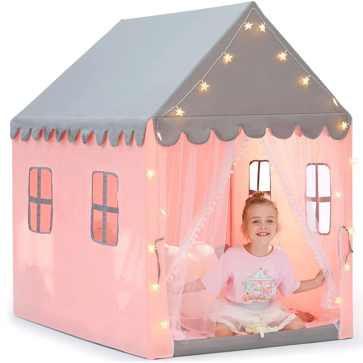 Children Princess Castle Tents Portable Indoor Outdoor Teepe