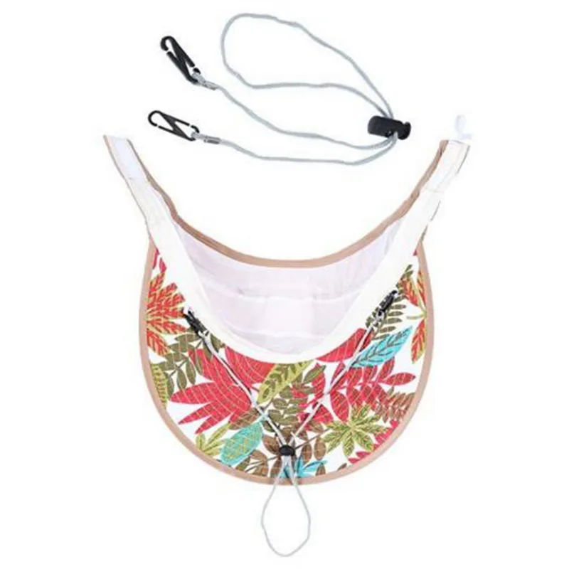 

2021 Fashion Ladies Leaf Pearl Printing Style Foldable Summer Outdoor Sun Protection Sun Hat Comfortable High Quality Hat