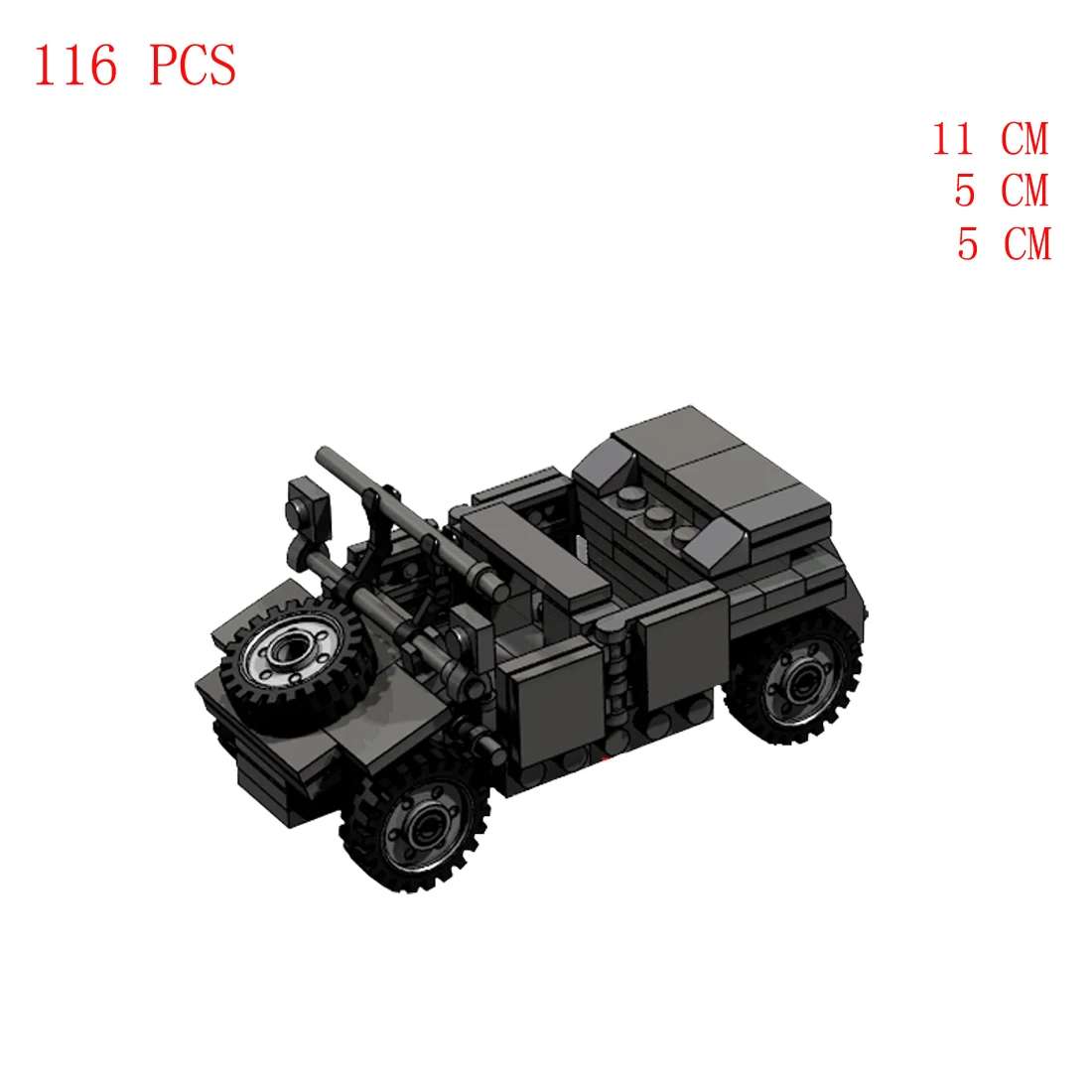 

hot military WW2 vehicles German Army Kubelwagen Troop transporter Blitz war equipment weapons Building Blocks model bricks toys