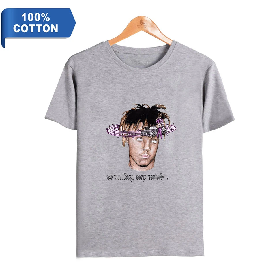 Футболка мужская летняя из 100% хлопка с принтом в стиле хип-хоп | Мужская одежда