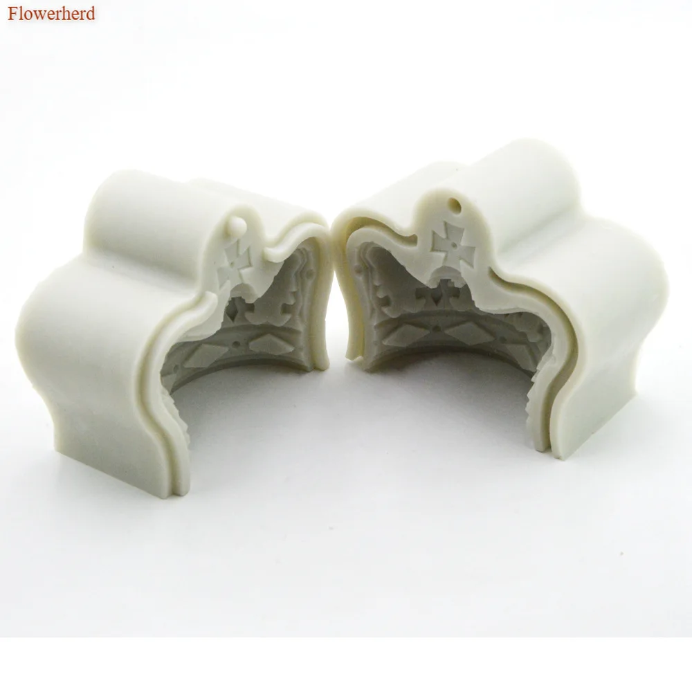 Новая Большая трехмерная Корона силиконовая форма для помадки и торта