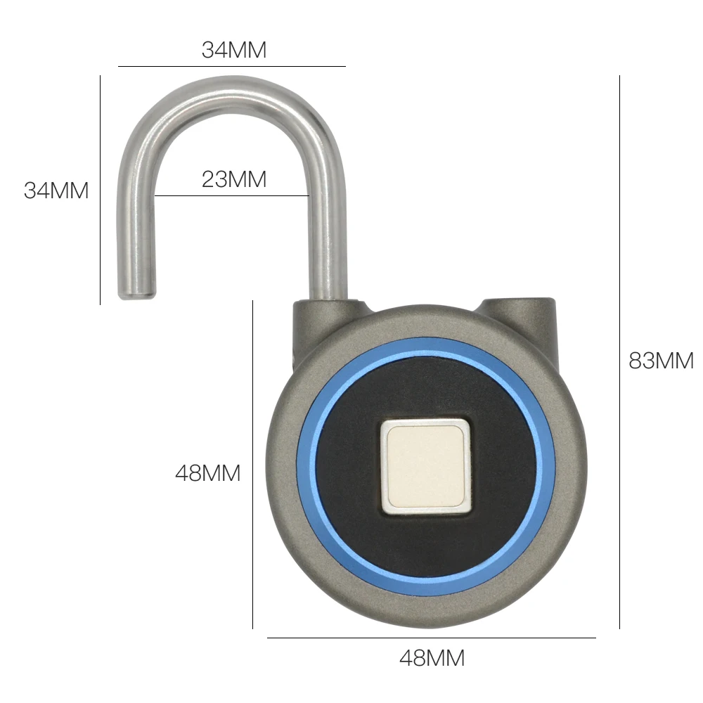 Замок с отпечатком пальца-Умный 2-го поколения Bluetooth-пульт дистанционного