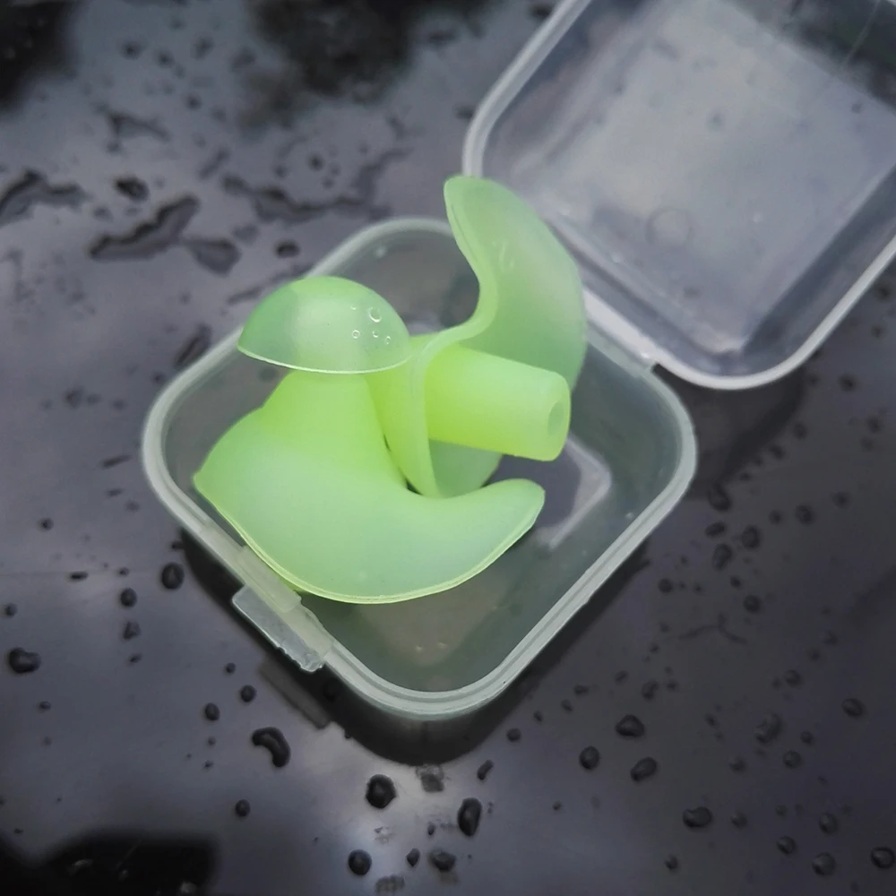 

Soft Ear Plugs Environmental Silicone Waterproof Dust-Proof Earplugs sleeping Diving Water Sports Swimming