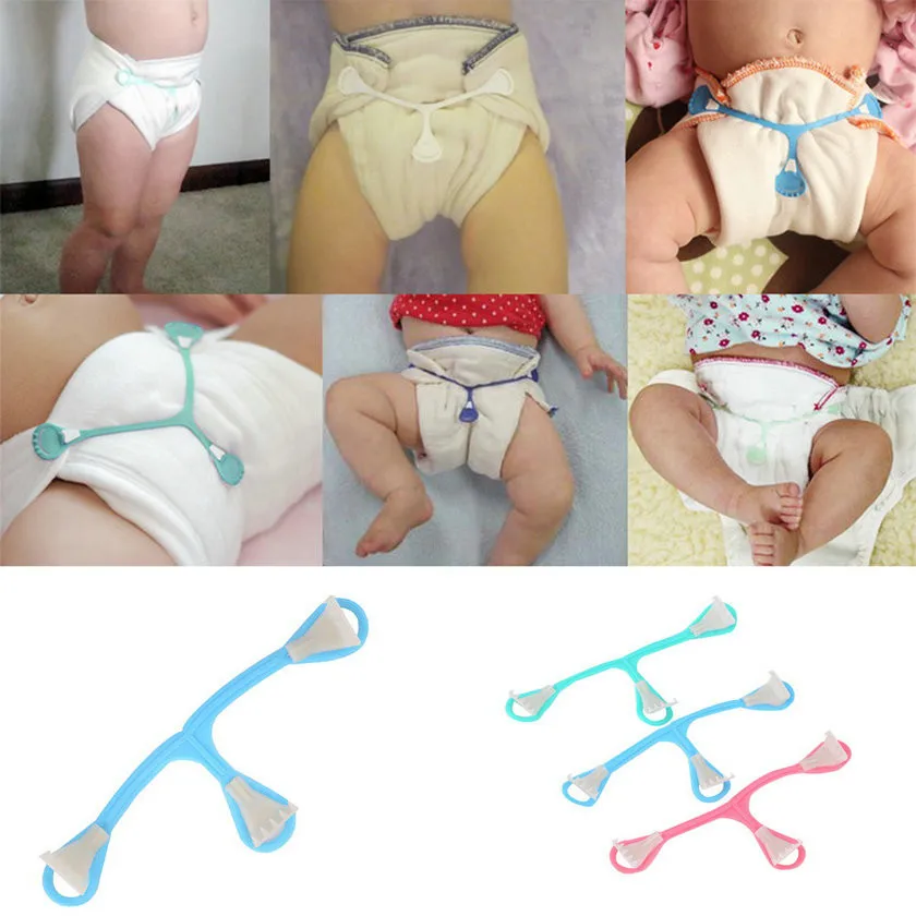3Pcs/set Cute Comfortable Promotion Soft Baby Diaper Buckle Safety Nappy Belt Fasteners Pins Diapers Fixing For Infant Newborn