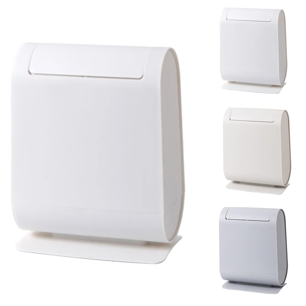 

New 4L Plastic Trash Can Set with Toilet Brush Bathroom Waste Bin Dustbin Trash Cans Garbage Bucket Garbage Bag Dispenser