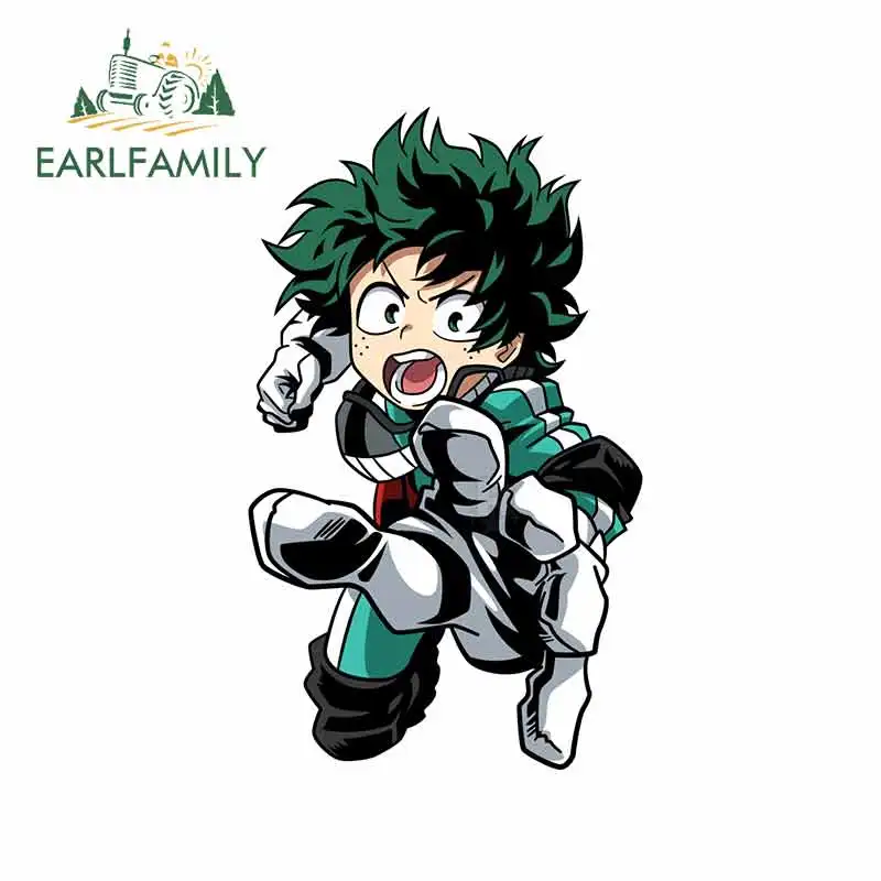

EARLFAMILY 13 см x 8,1 см для моего героя академии, автомобильные наклейки, наклейка для кондиционера, водонепроницаемое 3D украшение для холодильни...