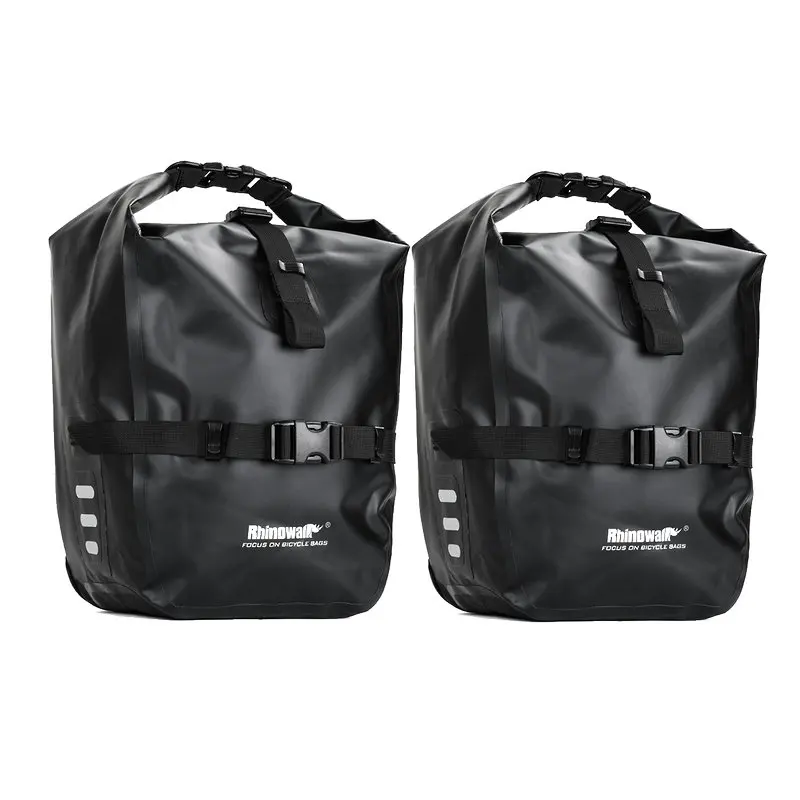 2 Pieces Size S Rhinowalk 20L велосипедная сумка, водонепроницаемая переносная велосипедная задняя стойка для заднего сиденья, сумка для багажника, велосипедная сумка для горного велосипеда, Аксессуары для велосипеда - Цвет: 2 Pieces Size S