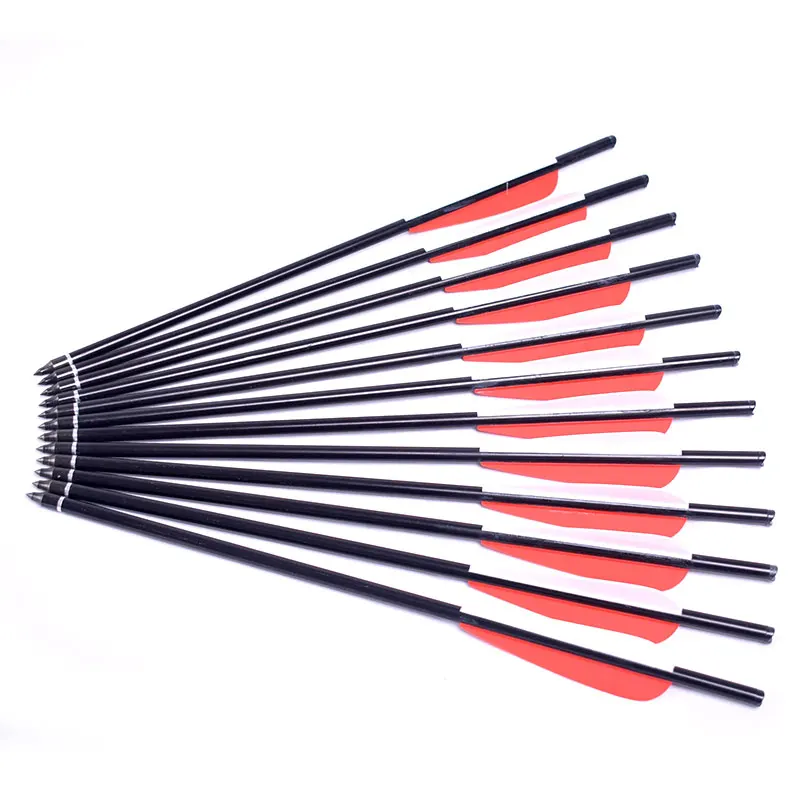 

12pcs 13.5/16/17/18/20 inches OD:8.8MM Hunting Archery Arrows Aluminum Arrows for crossbows Bolt bow and arrows Shooting