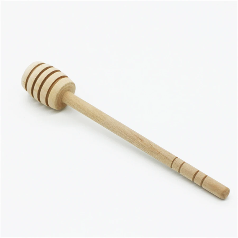 100 шт. 15 см деревянная медовая ложка-палочка для медовой банки с длинной ручкой