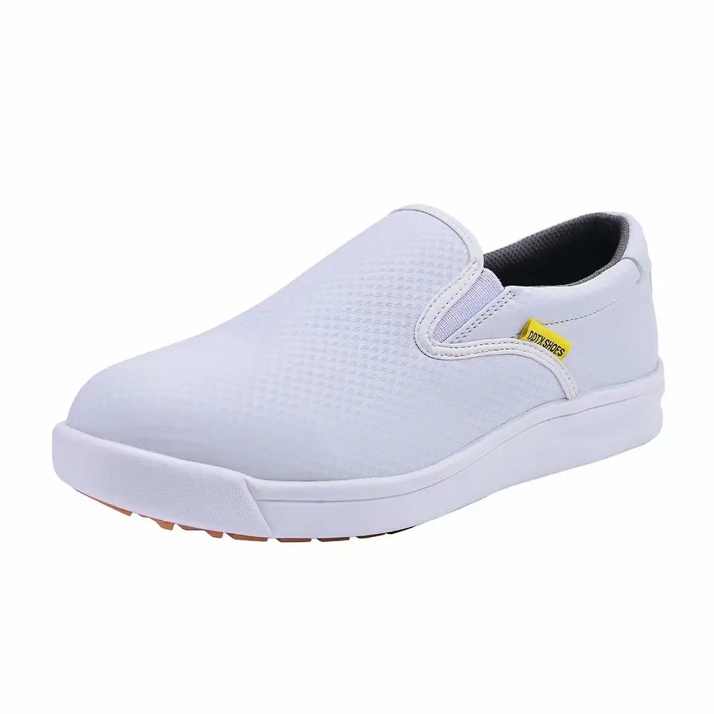 

DDTX Men's SRC Non-slip Lightweight Breathable Oil and Waterproof Chef Work Kitchen Shoes Women White