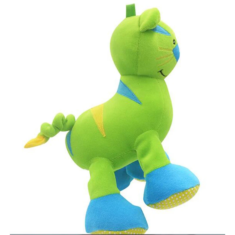 

New Style Music Animal Plush Toy Infant Rattles Plush Animal Toy Baby Stroller Velvet Hanging Bell Toy Doll Soft Rammelaar