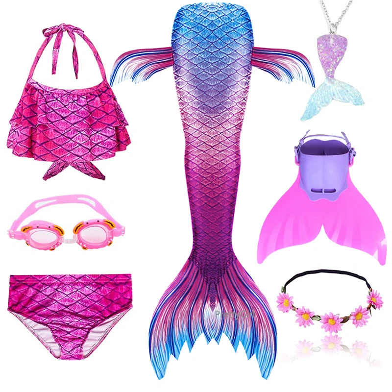 Женский костюм русалки для девочек купальный косплевечерние вечеринки в честь