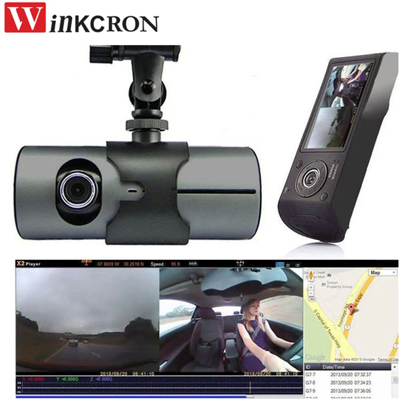 Видеорегистратор автомобильный 2 7 дюйма 1080P GPS 170 градусов|dvr dash cam|dash camdual lens |