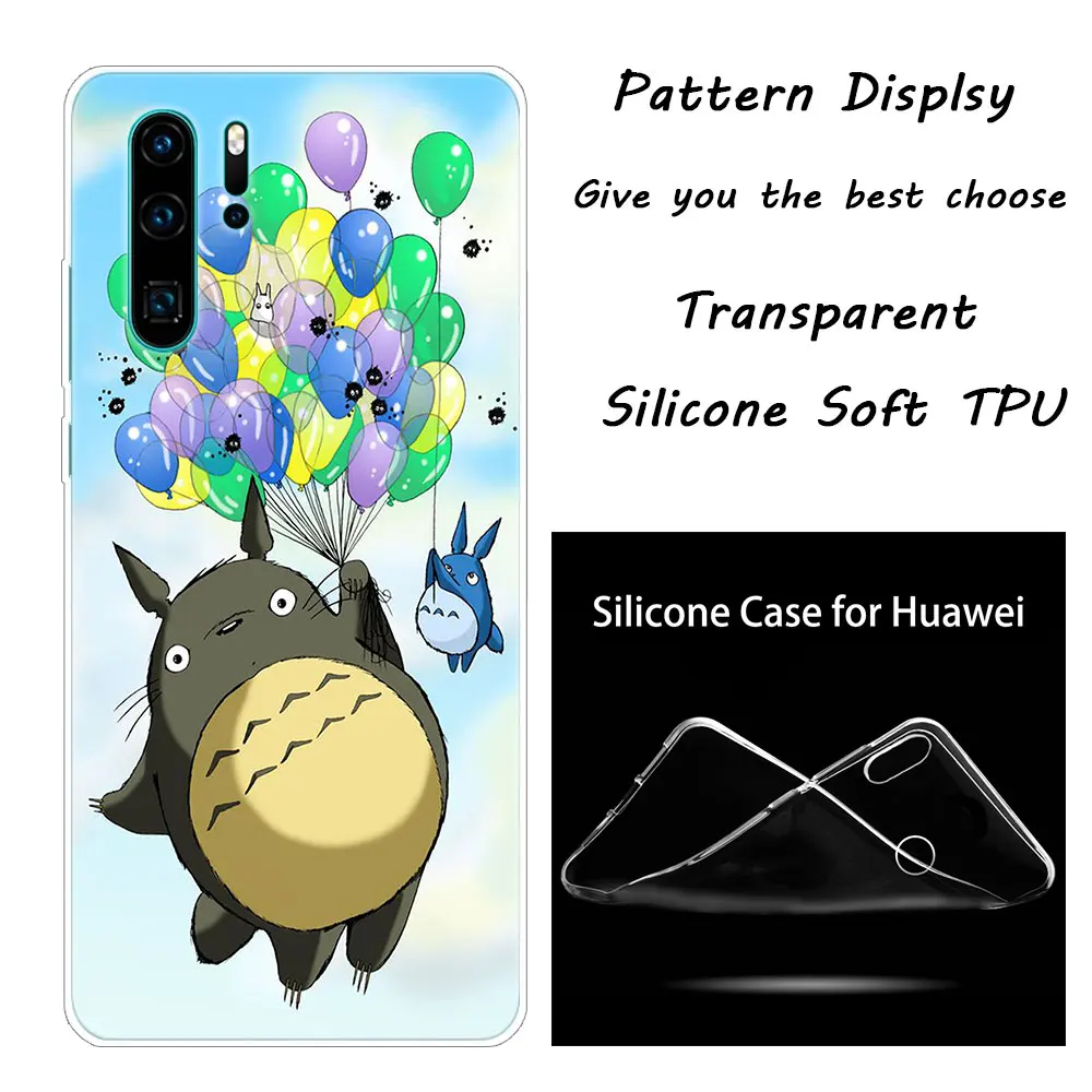 Мягкий чехол аниме студия Ghibli унесенный спиром Тоторо для huawei NOVA 3 3i 5 5i P20 P30 Pro P9 P10 P8 Lite P Smart Z Plus